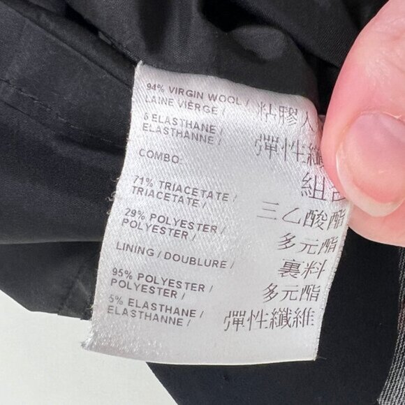 Judith   Charles Wool Mini Sheath Sleeveless Dress Faux Corset Plaid Fall Winter - Picture 7 of 10